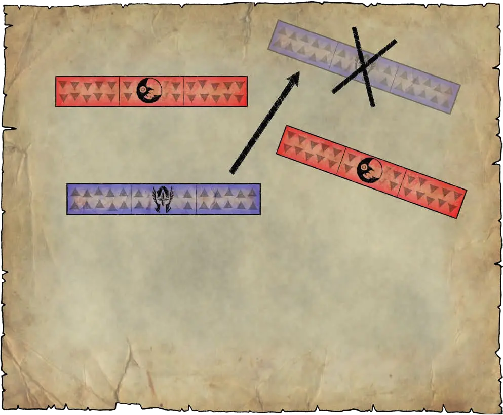 cannot move through gap